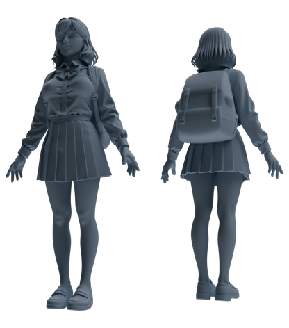 MRY-SFW LYTR874 College Style Uniform Girl Modern Model 3 pcs