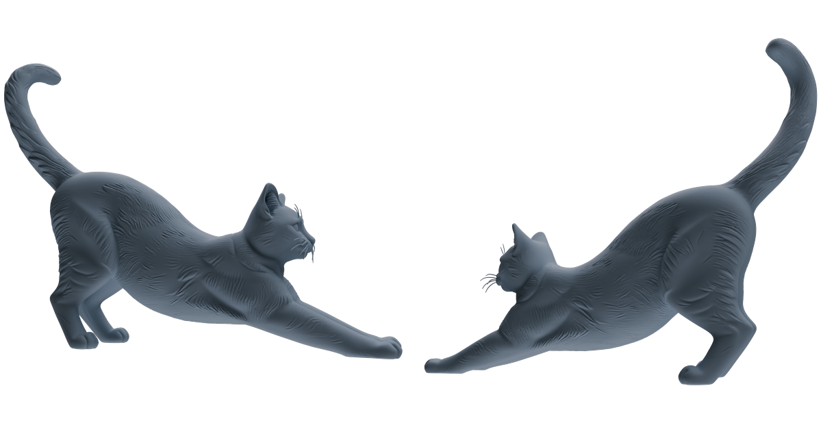MRY-SFW LYTR844 Cat Pose Model 4 pcs Miniature Car Diorama Figures Scene Props Accessories Resin