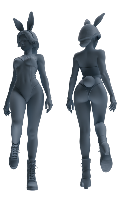 MRY-SFW LYTR887 Bunny Girl Figure Modern Model 4 pcs