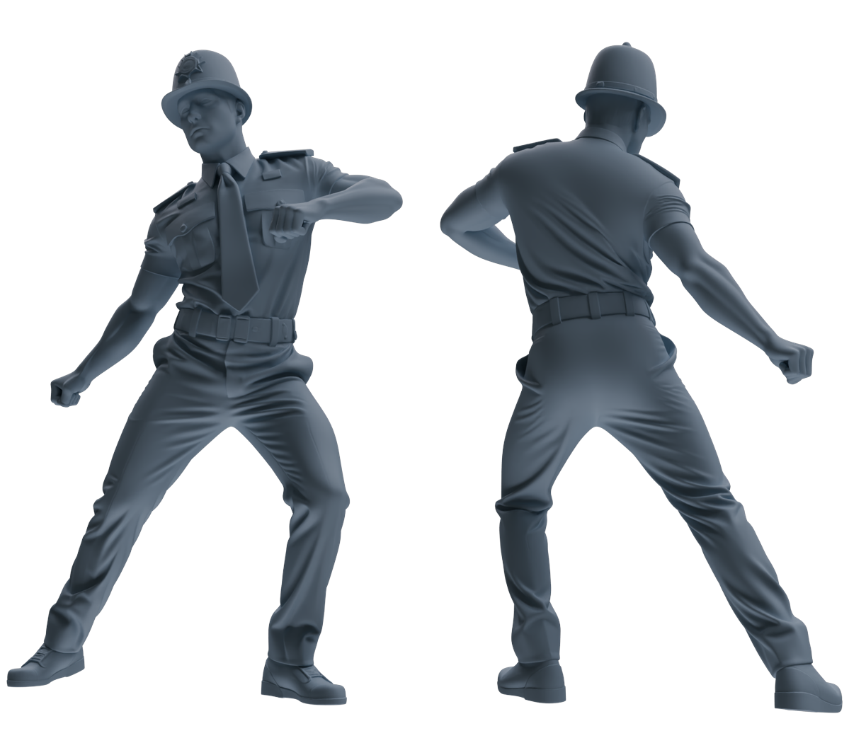 MRY-SFW LYGR807 Modern British Police Six-Person Dancing Group