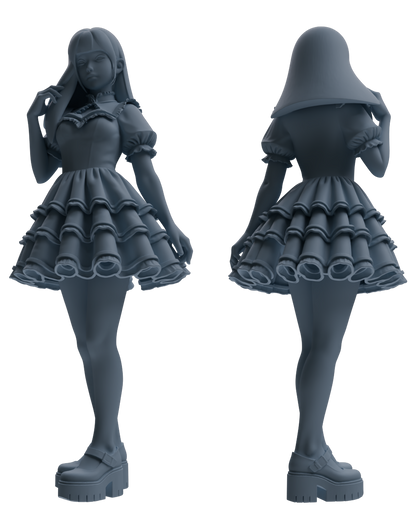 MRY-SFW LYTR873 Lolita Girl Figure Modern Model 4 pcs