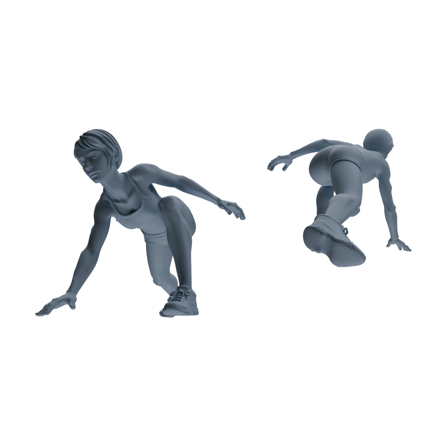 MRY-SFW LYTR823 Female Volleyball Player Figure Modern Model 5 pcs Miniature Car Diorama Figures Scene Props Accessories Resin