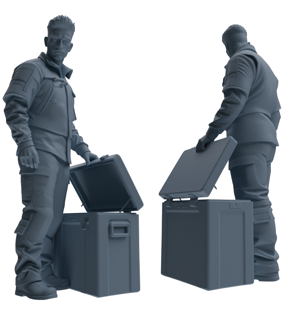 MRY-SFW LYGR699 Modern U.S. Military Six-Person Combat Readiness Group