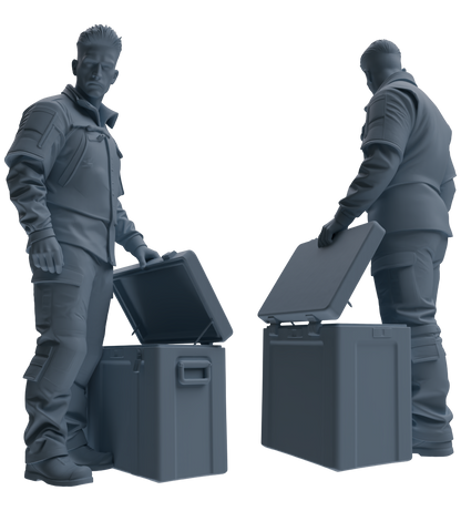 MRY-SFW LYGR699 Modern U.S. Military Six-Person Combat Readiness Group