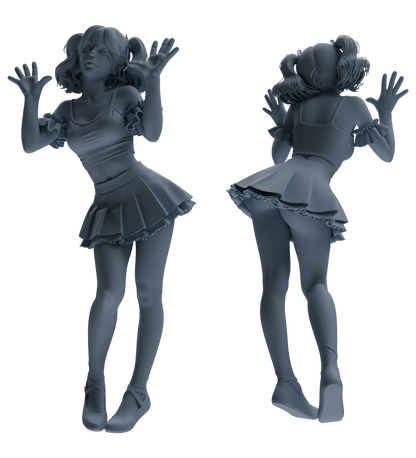 MRY-SFW LYTR866 Vibrant Cheerleader Character Modern Model 4 pcs