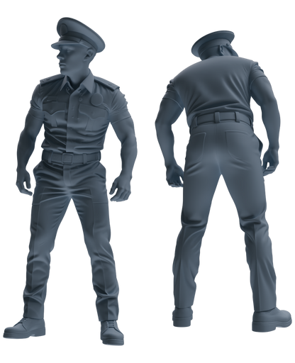 MRY-SFW LYGR767 Modern Hong Kong Police Six-Person Daily Routine 2