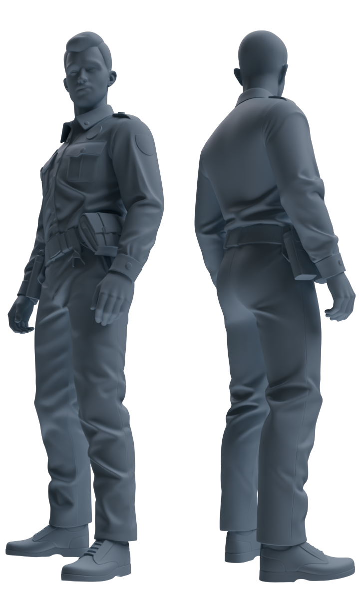 MRY-SFW LYGR674 Los Angeles Patrol Police Six-Person Daily Routine