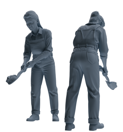 MRY-SFW LYTR923 Cooking Woman Multi-pose Modern Model 3 pcs