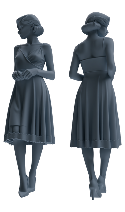 MRY-SFW LYTR879 Evening Dress Woman Figure Modern Model 3 pcs