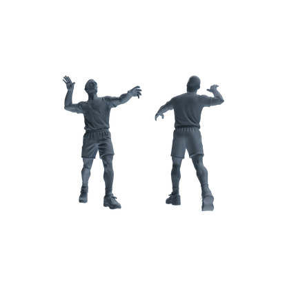 MRY-SFW LYTR824 Male Volleyball Player Figure Modern Model 6 pcs Miniature Car Diorama Figures Scene Props Accessories Resin