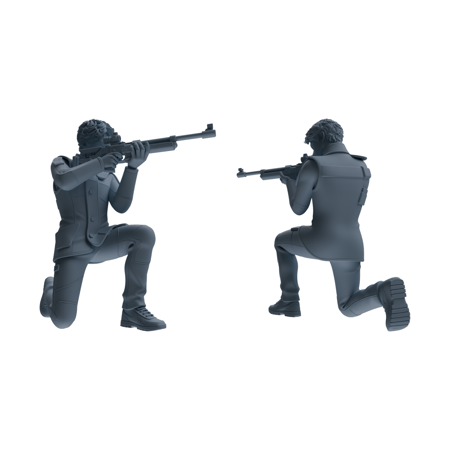 MRY-SFW LYTR795 Shooter Figure Modern Model 4 pcs Miniature Car Diorama Figures Scene Props Accessories Resin