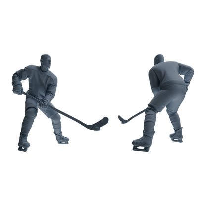MRY-SFW LYTR794 Hockey Figure Modern Model 3 pcs Miniature Car Diorama Figures Scene Props Accessories Resin