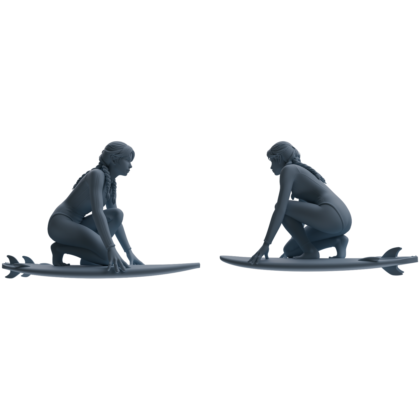 MRY-SFW LYTR790 Surfing Figure Modern Model 4 pcs Miniature Car Diorama Figures Scene Props Accessories Resin