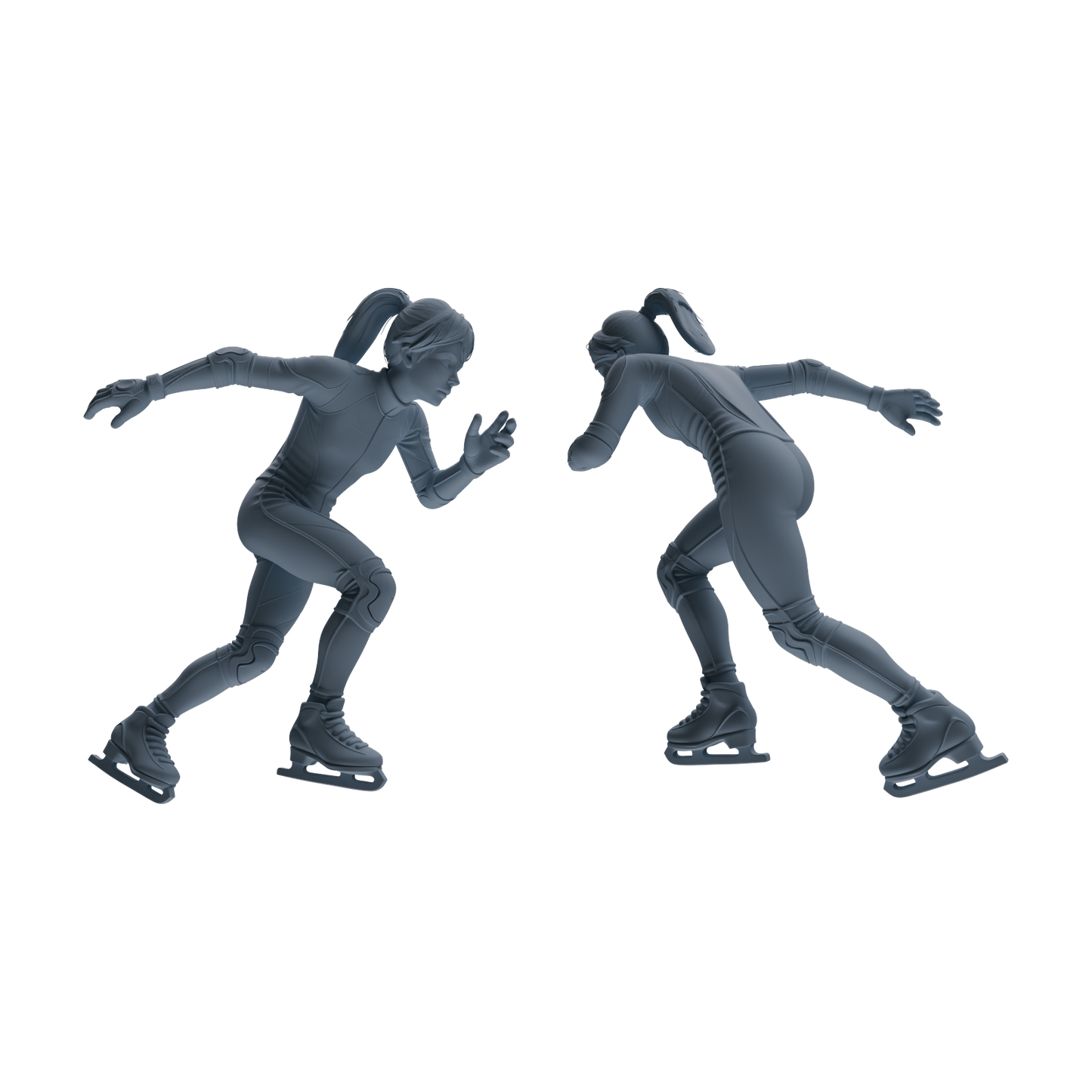 MRY-SFW LYTR801 Figure Skating Figure Modern Model 6 pcs Miniature Car Diorama Figures Scene Props Accessories Resin