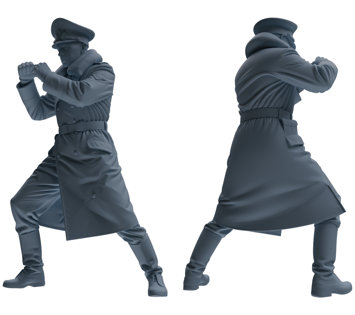 MRY-SFW LYGR704 WWII German Army Training Scene Six-Person Officer Combat Group