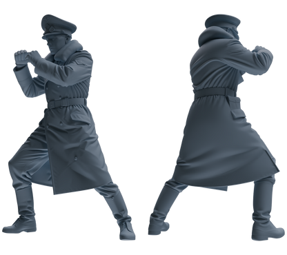 MRY-SFW LYGR704 WWII German Army Training Scene Six-Person Officer Combat Group