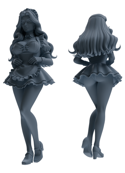 MRY-SFW LYTR875 Multi-scene Maid Girl Figure Modern Model 4 pcs