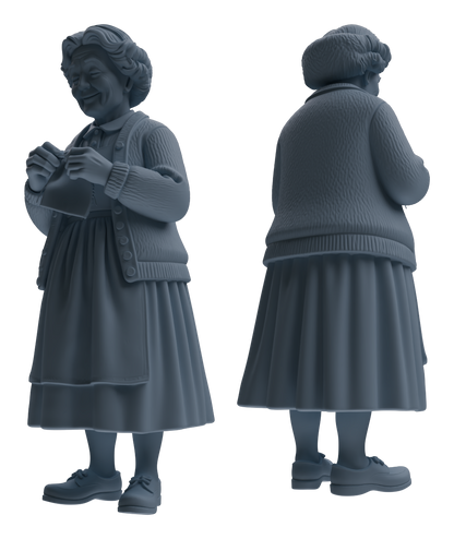 MRY-SFW LYTR902 Vintage Elderly Woman Modern Model 4 pcs