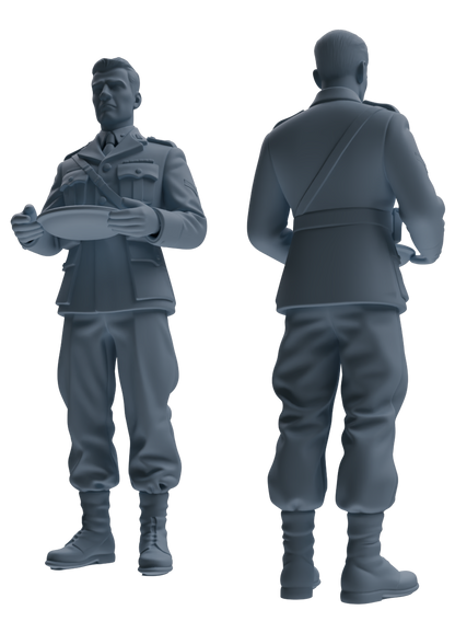 MRY-SFW SSTR200 Miniatures Soldier Model Kit Meal Time Soldier Pose Modern Model 3 pcs