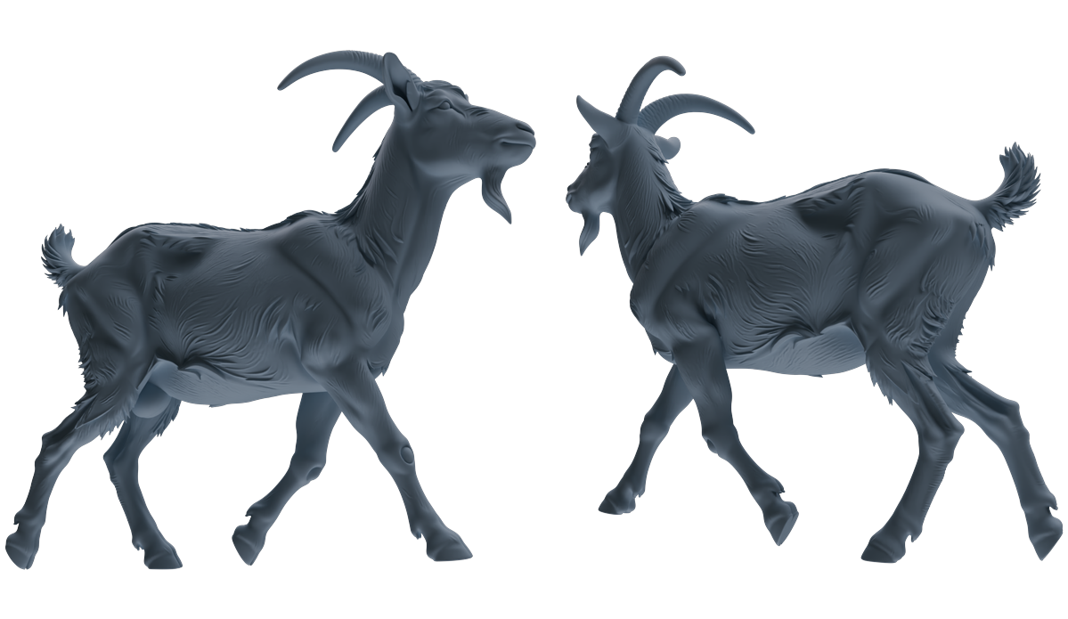 MRY-SFW LYTR846 Farm Goat Pose Model 4 pcs Miniature Car Diorama Figures Scene Props Accessories Resin