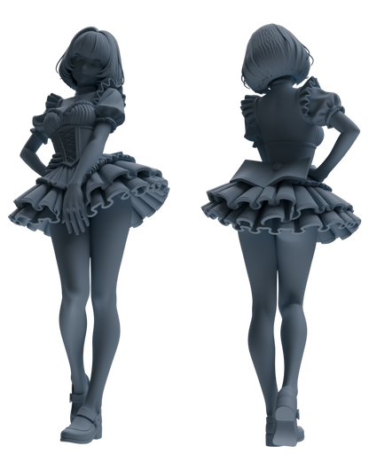 MRY-SFW LYTR872 Maid Outfit Girl Figure Modern Model 3 pcs