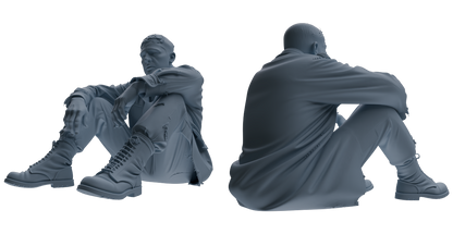 MRY-SFW SSTR204 Miniatures Soldier Model Kit Multi-Scenario Soldier Pose Modern Model 4 pcs