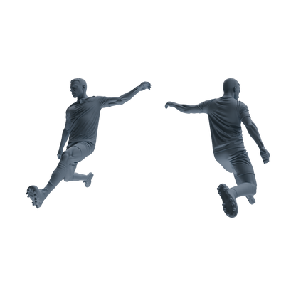 MRY-SFW LYTR812 Male Soccer Player Figure Modern Model 6 pcs Miniature Car Diorama Figures Scene Props Accessories Resin
