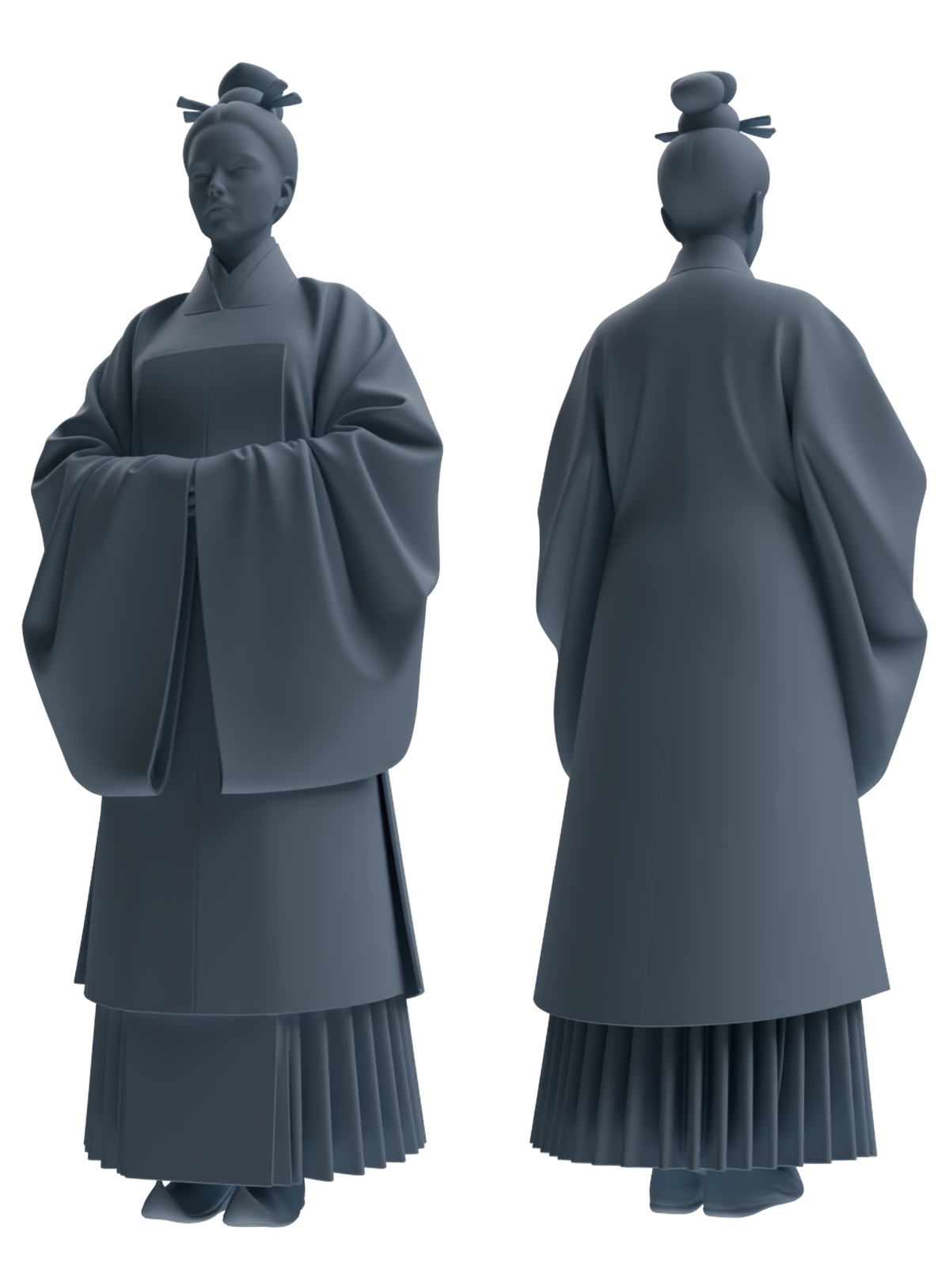 MRY-SFW LYTR859 Ming Dynasty Clothing Woman Figure Modern Model 3 pcs Miniature Car Diorama Figures Scene Props Accessories Resin
