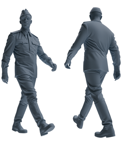 MRY-SFW LYGR731 WWII Soviet Army War Scene Six-Person Daily Routine Group