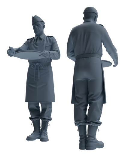 MRY-SFW LYGR592 Historical WWII U.S. Army Seven-Person Mess Hall Group