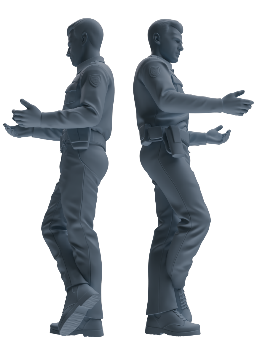 MRY-SFW LYGR675 Los Angeles Patrol Police Six-Person Daily Routine 2