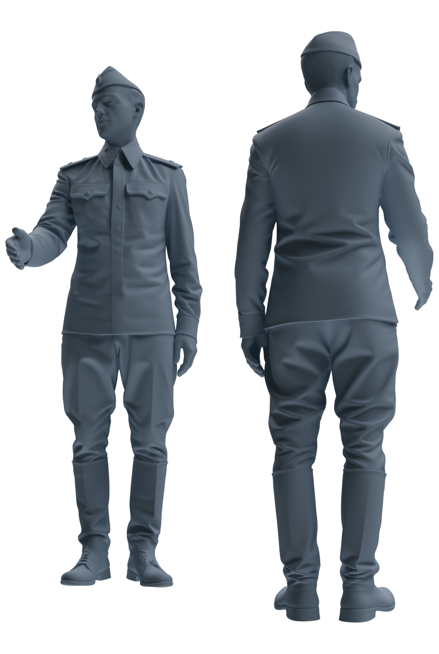 MRY-SFW LYGR732 WWII Soviet Army War Scene Daily Routine 2 Seven-Person Group