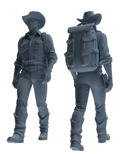 MRY-SFW LYTR903 Cowboy Style Man Multi-look Modern Model 4 pcs