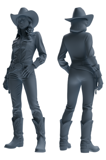 MRY-SFW LYTR892 Multi-style Cowgirl Modern Model 4 pcs