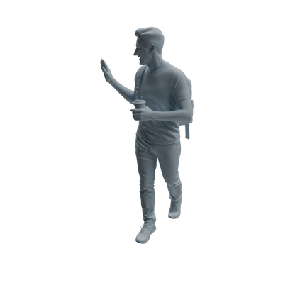 MRY-SFW LYTR1040 Dynamic Interactive Male Character Modern Model 4 pcs
