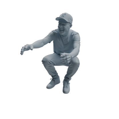 MRY-SFW LYTR1041 Joyful Interactive Male Character Modern Model 4 pcs