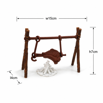 RHF0403 Wilderness Island Survival Series Ornaments Desktop Ornaments Creative DIY Cottage Furniture Dollhouse Accessories Miniature Home Mini Models Dollhouse Accessories Outdoor Scenes