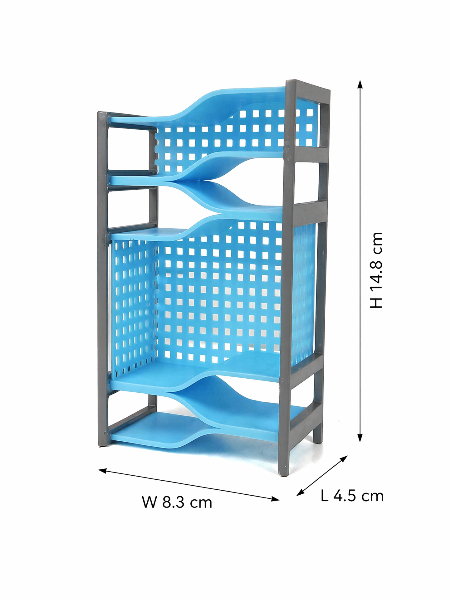 RHF0533C Shimmering Waves Blue Cabinet Desktop ornaments dollhouse furniture mini study room scene furniture macaron-colored furniture wavy furniture miniature original design furniture