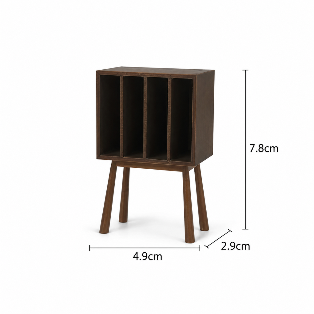 RHF0470 Modern living room scene with natural wood furniture set Modern miniature furniture set study and living room dollhouse accessories miniature
