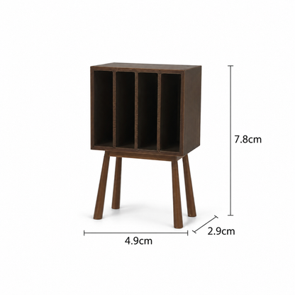 RHF0470 Modern living room scene with natural wood furniture set Modern miniature furniture set study and living room dollhouse accessories miniature