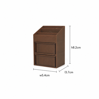 RHF0452C Mid-Century Modern Toy Bookshelf Storage Cabinet Desktop Ornament Creative DIY Hut Furniture Dollhouse Accessories House Model Accessories Miniature Home Mini Model Dollhouse Accessories