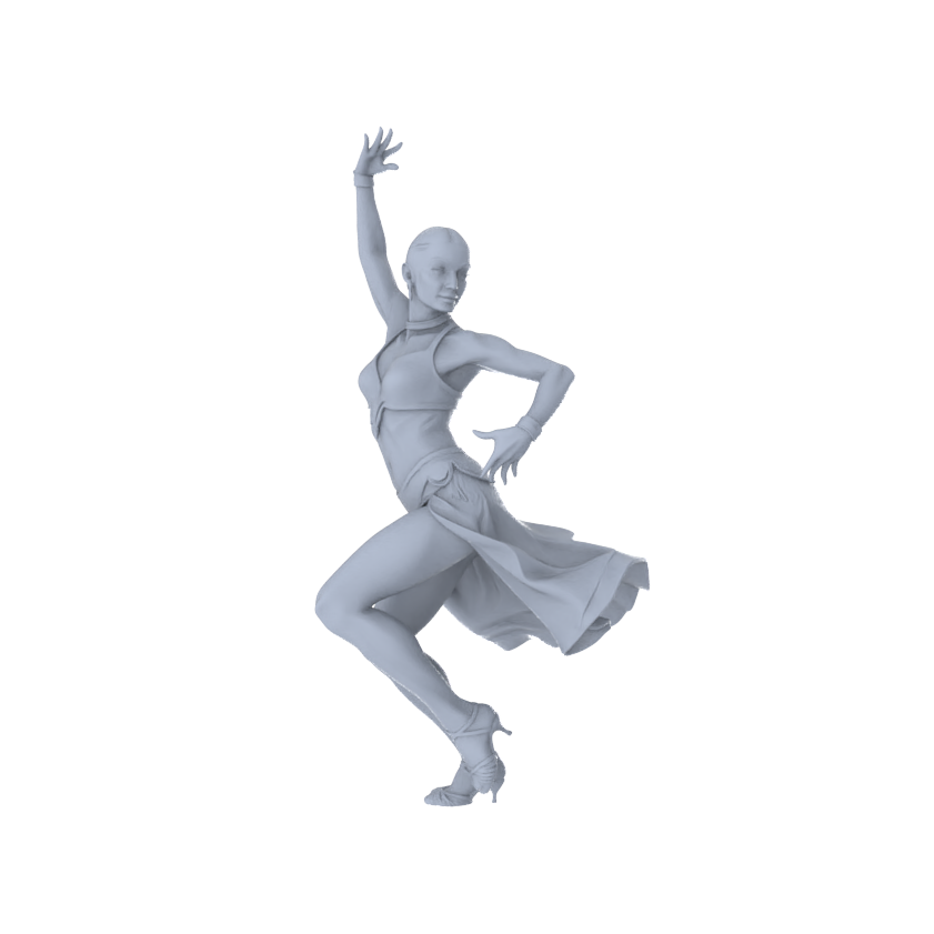 MRY-SFW LYTR557 Modern Stage Latin Dancers Pose Group of 3 Miniature Car Diorama Figures Scene Props Accessories Resin