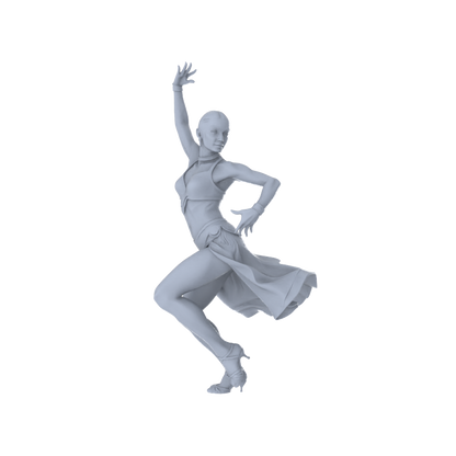 MRY-SFW LYTR557 Modern Stage Latin Dancers Pose Group of 3 Miniature Car Diorama Figures Scene Props Accessories Resin