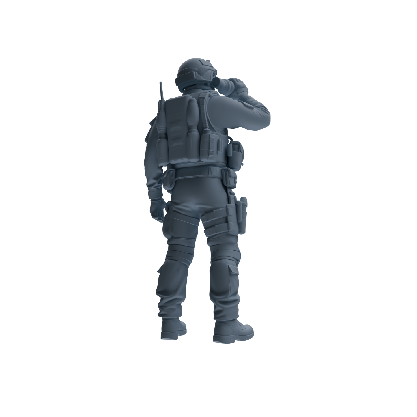 MRY-SFW SSTR181 Miniatures Soldier Model Kit Combat Soldier Pose Modern Model 6 pcs