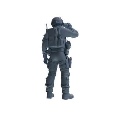 MRY-SFW SSTR181 Miniatures Soldier Model Kit Combat Soldier Pose Modern Model 6 pcs