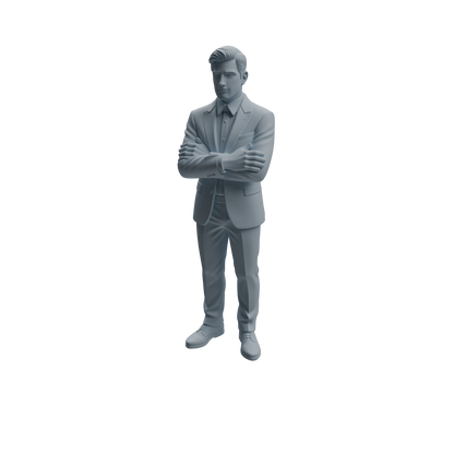MRY-SFW LYTR944 Suit Man Character Modern Model 4 pcs