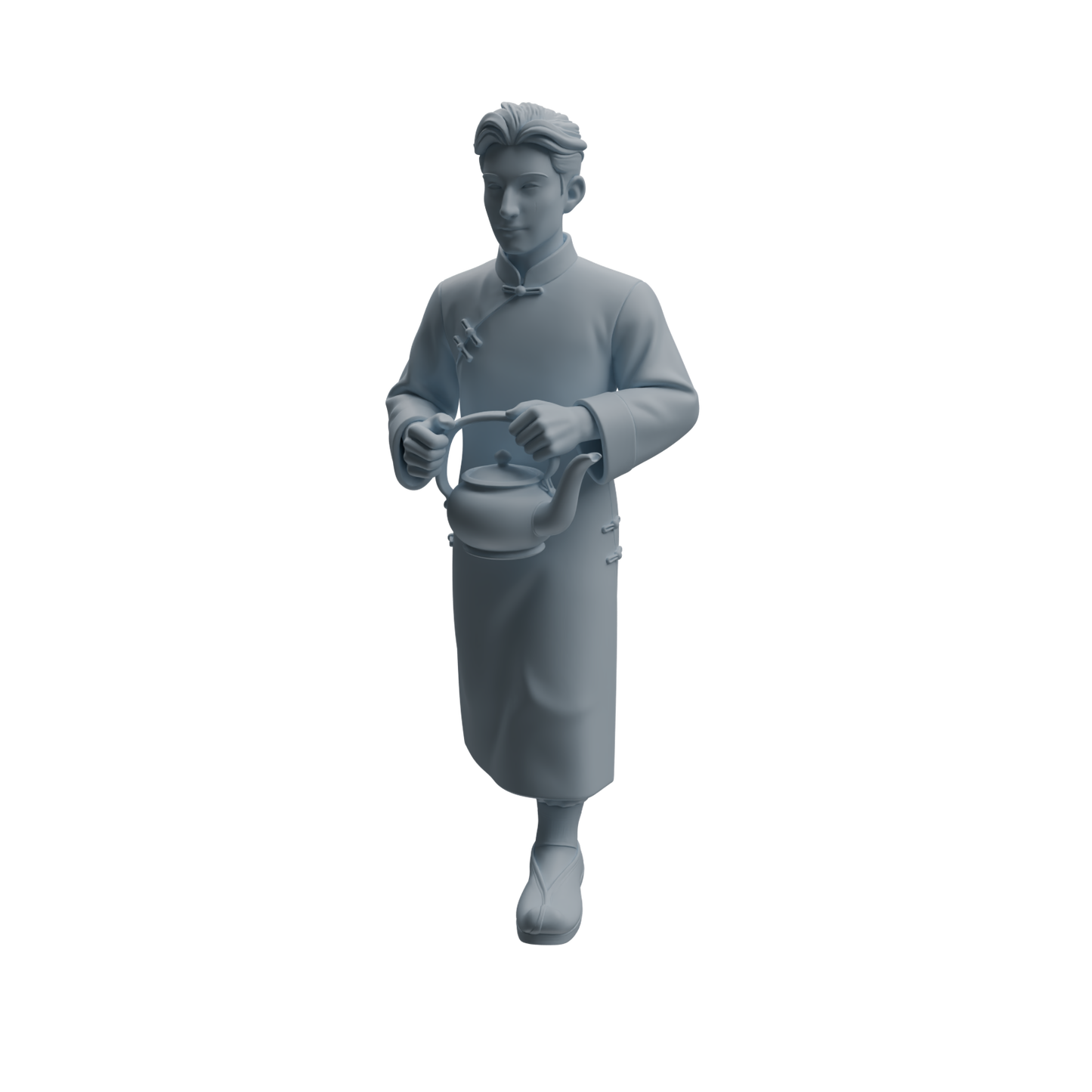 MRY-SFW LYTR985 Republic of China Teahouse Waiter Character Modern Model 4 pcs