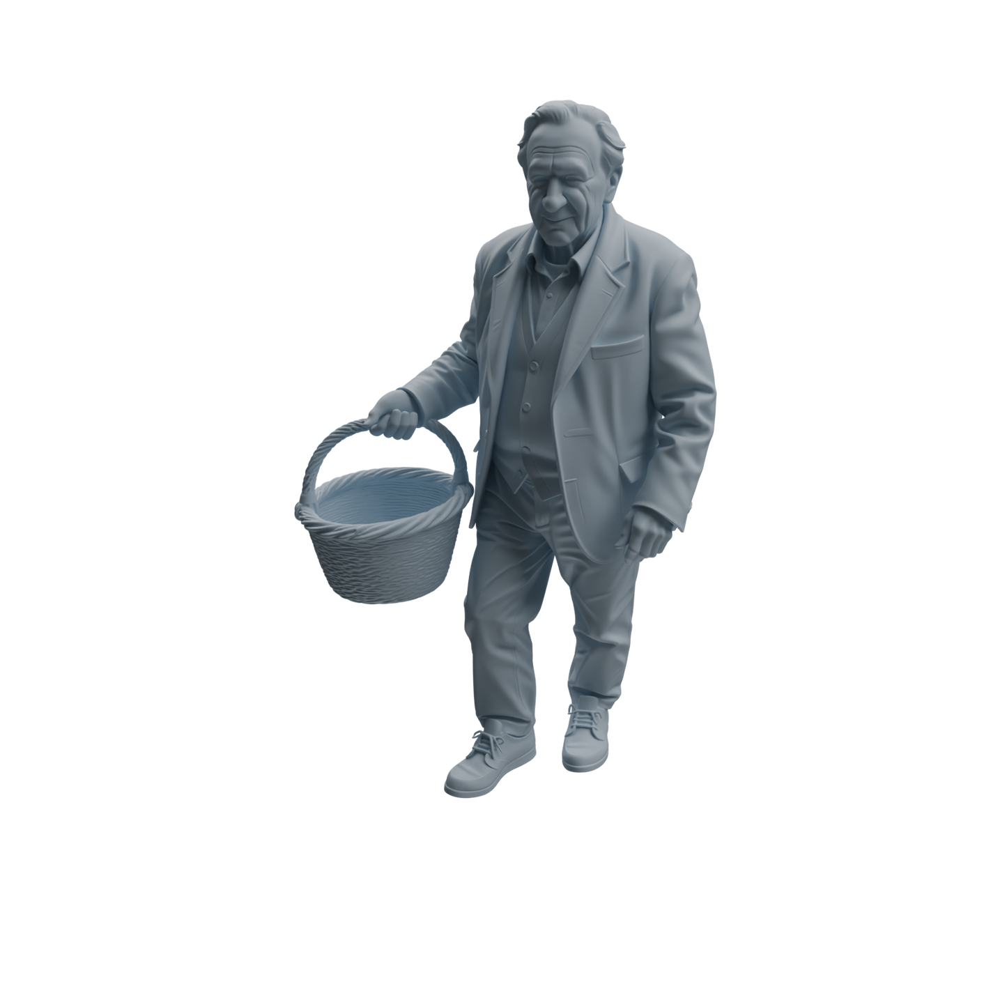 MRY-SFW LYTR994 Elderly with Basket Character Modern Model 4 pcs