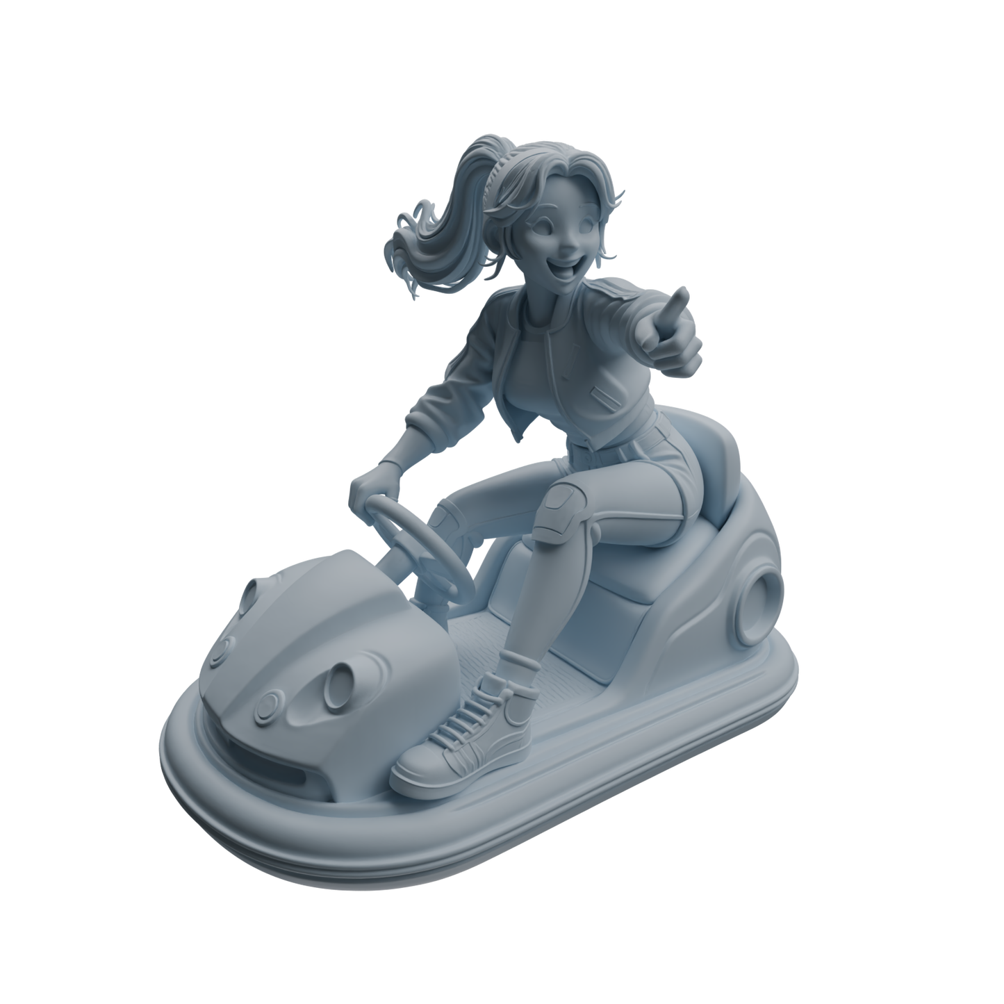 MRY-SFW LYTR1051 Amusement Park Bumper Car Female Character Modern Model 4 pcs