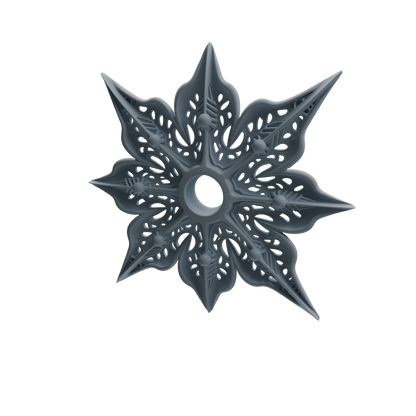 MRY-SFW LYGS455 Dragon Pattern Musket & Hollow Floral Shuriken Modern Model 4 pcs